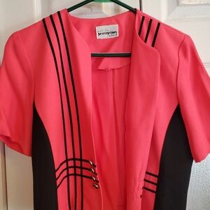Hot Pink And Black Jacket S Med By Petite Perceptions